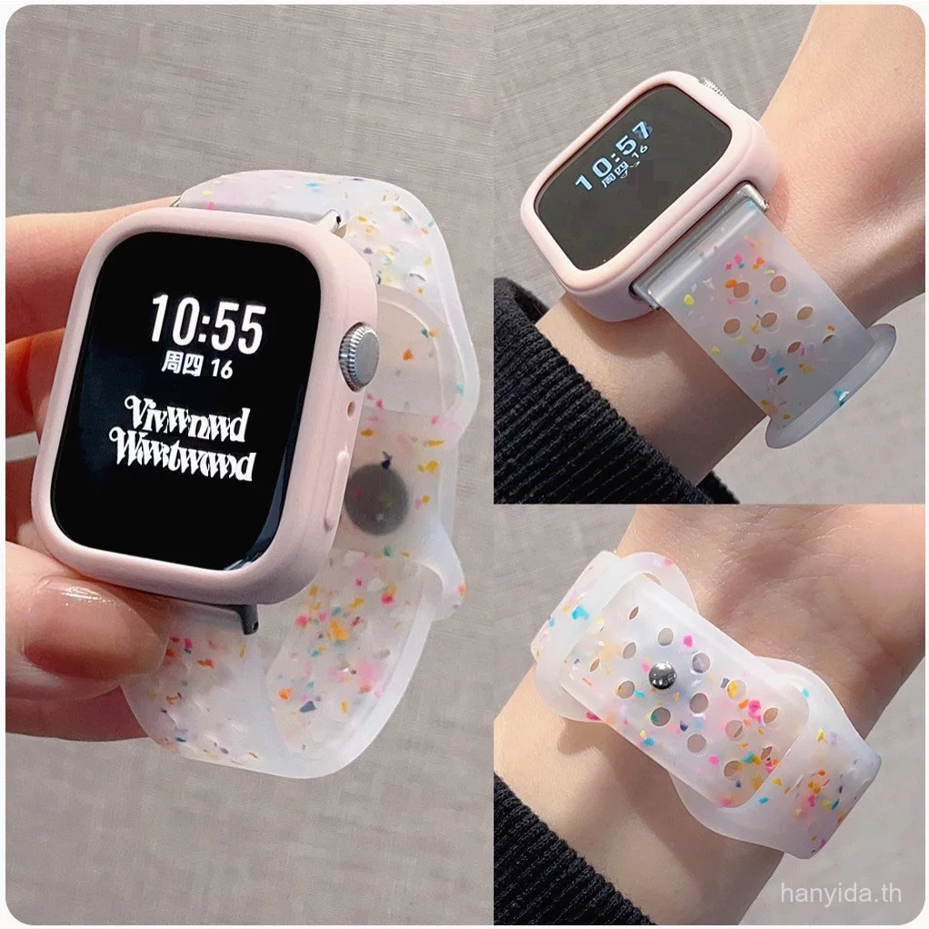 Confetti สายนาฬิกาสําหรับ Redmi Watch 5 Active Strap Redmi Watch 5 Active Case Redmi Watch 5 lite สายยาง Redmi 4 สาย Redmi 3 Active Strap สายนุ่ม miband