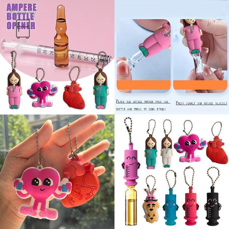 [bigrunng] Ampoule ที่เปิดขวดพวงกุญแจ-เครื่องตัดรูปพยาบาลหมอ Ampoule ที่เปิดขวด Aid Meedicated Vial Breaker เครื่องมือ SG
