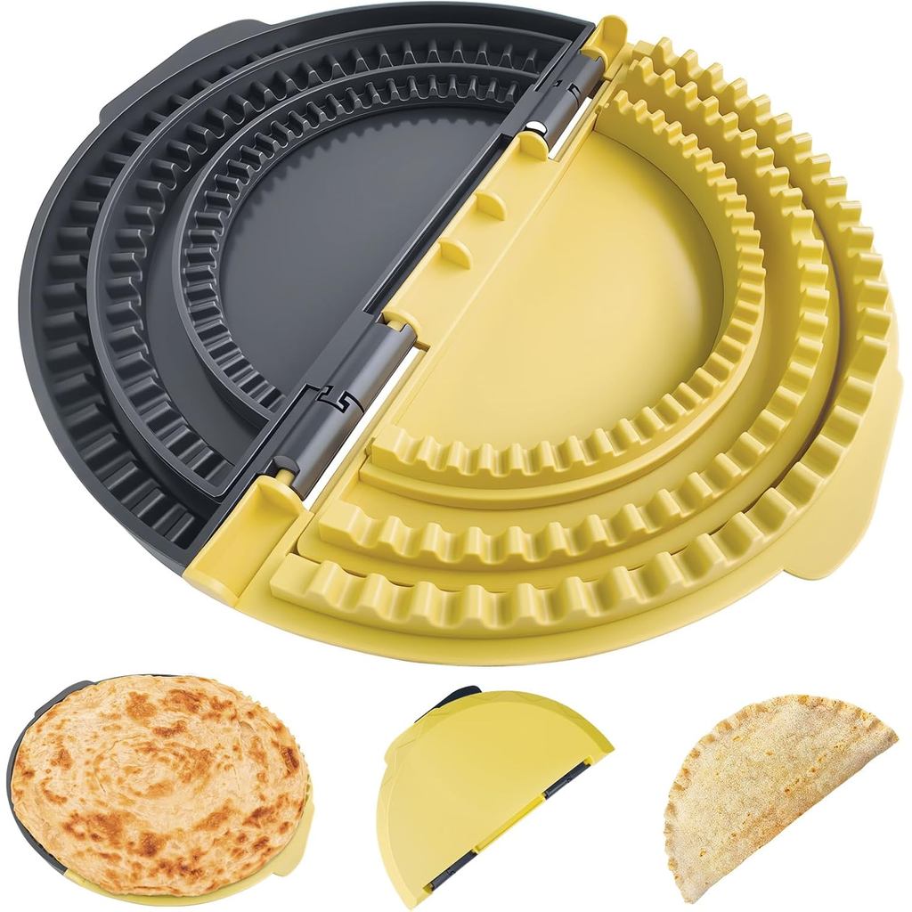 3-in-1 Tortilla Sealer, Tacos Tortilla Crimper Maker, ปรับขนาดได้, สําหรับขนาด 6"-10" Crust, Make Se