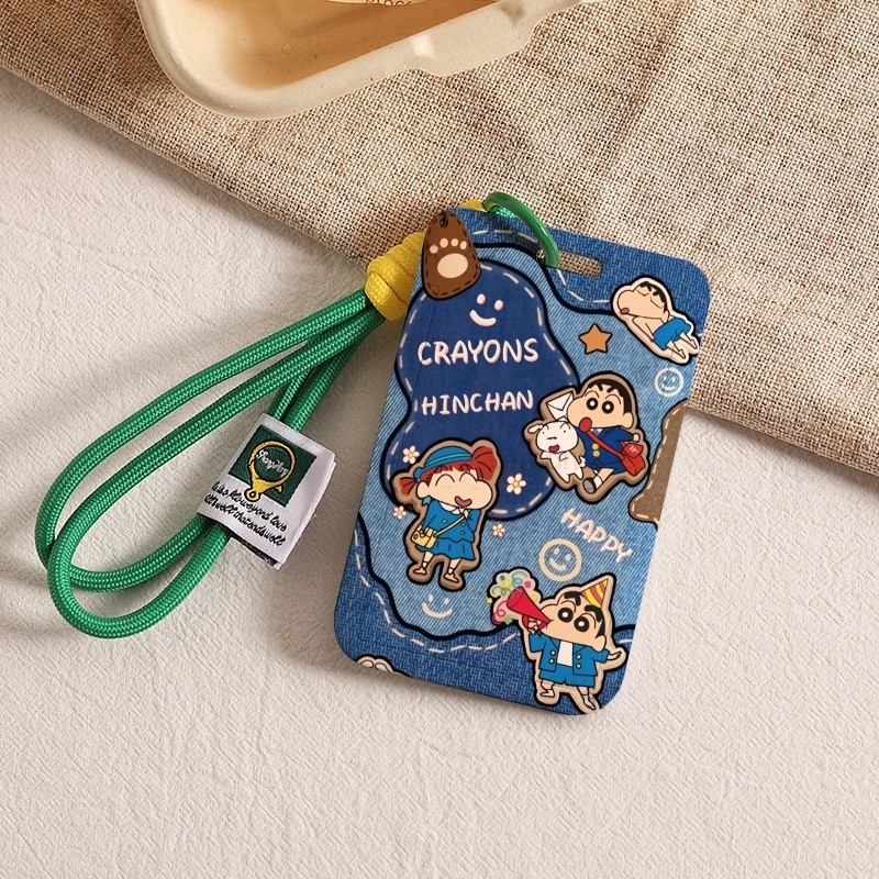 อิน น่ารักเครยอนชินจังผู้ถือบัตรอินเทรนด์รถยนต์ไฟฟ้าคีย์การ์ดเคสป้องกันเหมาะสําหรับการ์ด เอ็นเอฟซี