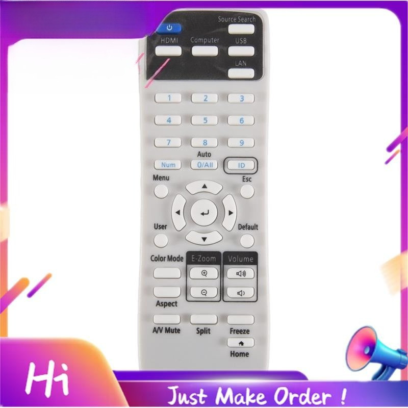 รีโมทคอนโทรลสากล 219863500 สําหรับโปรเจคเตอร์ EPSON EB-X51 EB-E01