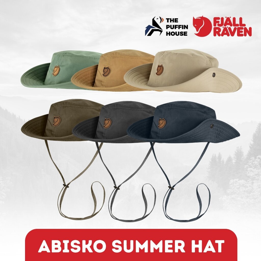 Fjallraven หมวกบักเก็ตปีกกว้าง เดินป่า ทนทาน Abisko Summer Hat