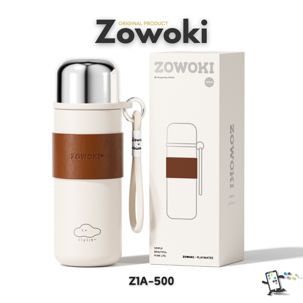 Zowoki Z1A-500 กระบอกน้ำรักษาอุณหภูมิ ขวดน้ำเก็บความเย็น-ร้อน พร้อมที่กรองชา ความจุ 500 ml.