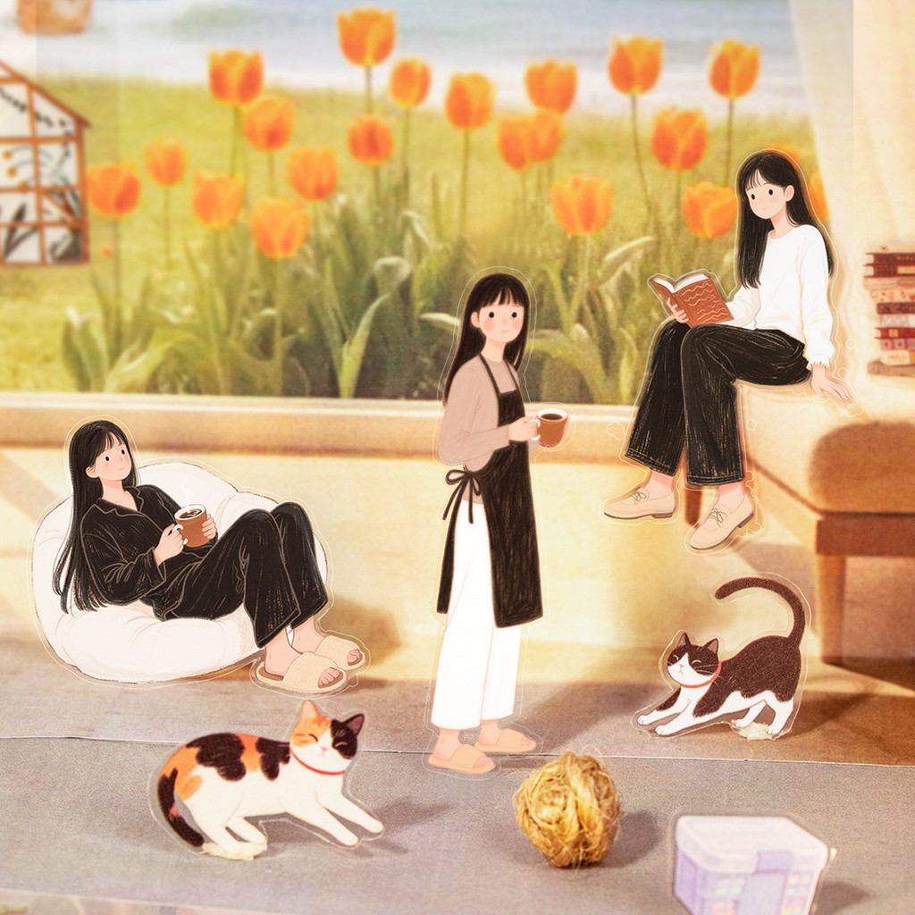 ไดลี่|2 ชิ้น Galaxy การ์ตูนสัตว์เลี้ยง Mori สติกเกอร์ Creative ตัวอักษรชีวิตวัตถุขนาดเล็กรูปแบบสติกเกอร์คู่มือ diy ฉาก Collage คู่มือสติกเกอร์