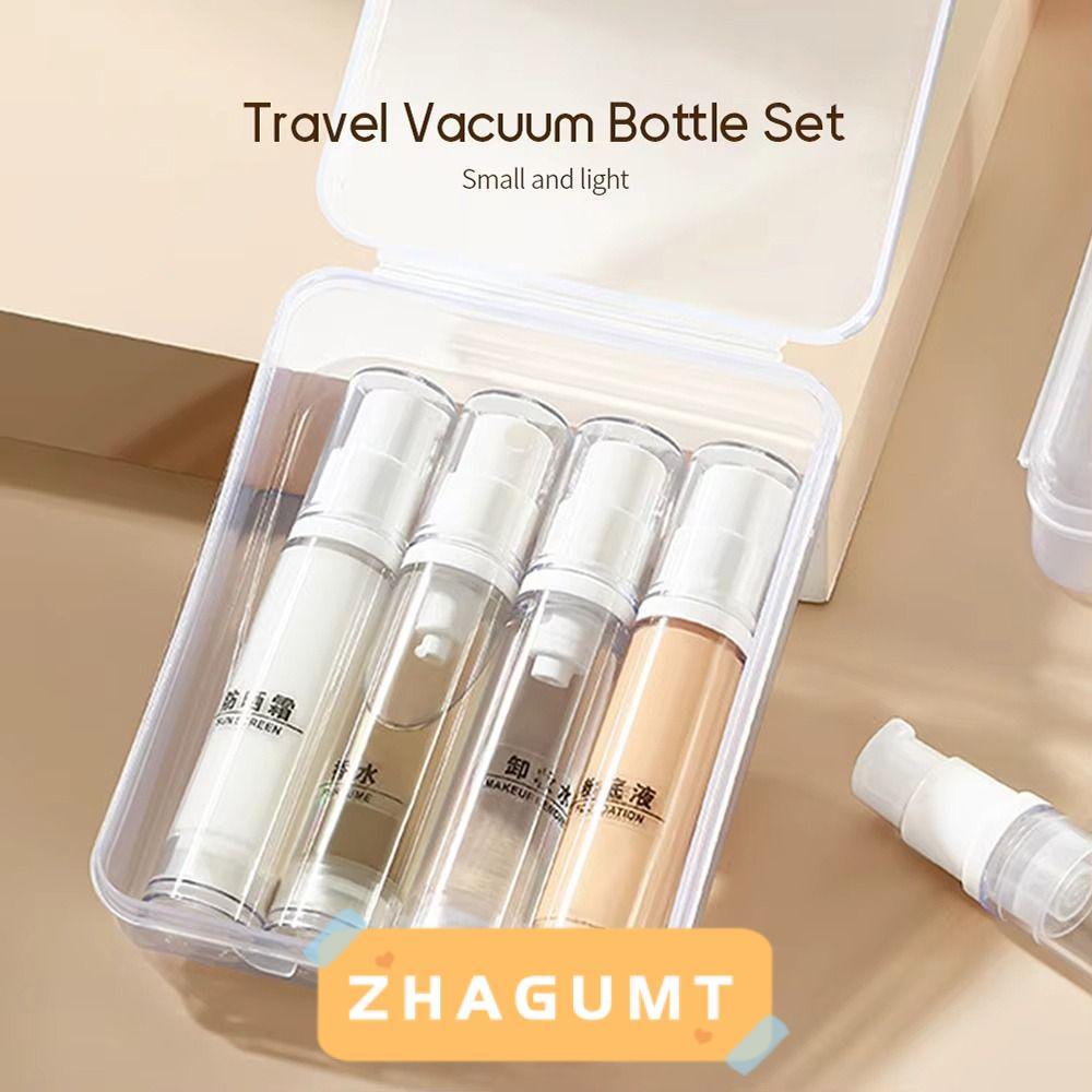 ZHAGUMT366KB 3/4 ชิ้นขวดพ่นโลชั่น,ขวดเปล่าเดินทางรีฟิล,แบบพกพาพร้อมกล่องเก็บปั๊มกดคอนเทนเนอร์เครื่องสําอาง