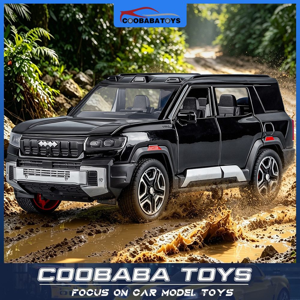 CBB 1:32 BYD Fangchengbao เสือดาว 8 โลหะผสมรถDiecastรุ่นของเล่นเสียงแสงดึงกลับสําหรับเด็กเด็กผู้ใหญ่