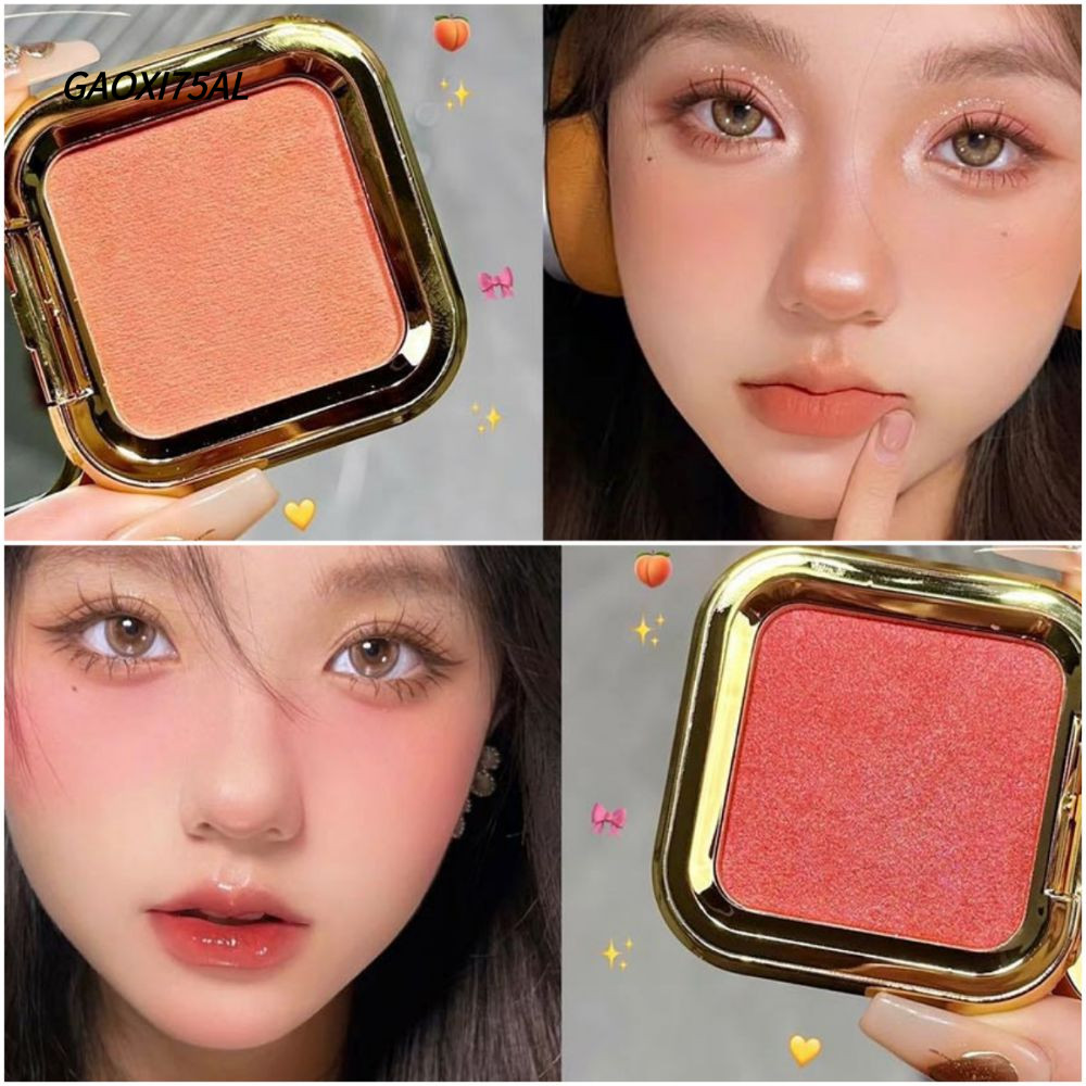 GAOXI75AL Powder Blusher, High Vision Color Natural Brightening Highlight Powder Blusher, Contour Shadow Mashed Potato Monochrome Expansive Color Powder Blusher Universal