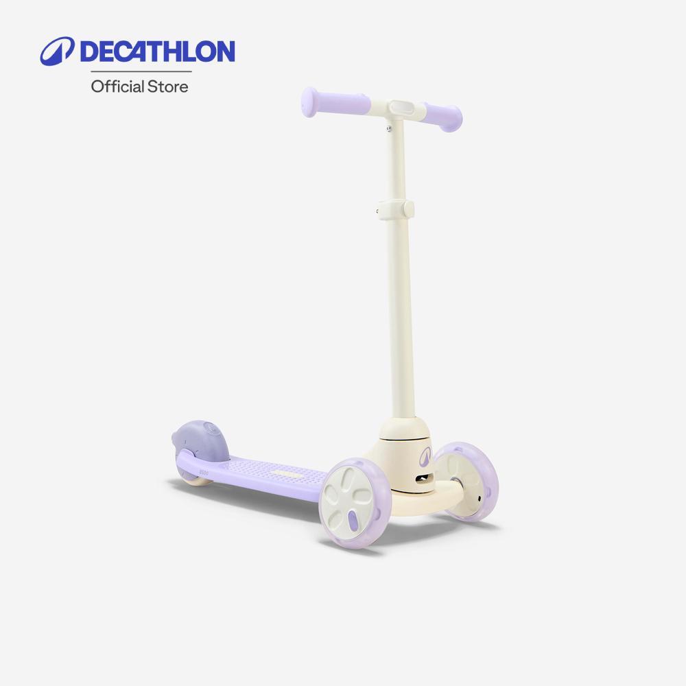 Decathlon Kids' 3-Wheeled Scooter B500 Trottinette Enfant 3 Roues B500 - White