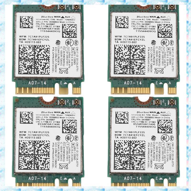 [RQMU] 4X 7260NGW 7260AC การ์ด WiFi 2.4G/5G BT4.0 04X6007 สําหรับ X250 X240 X240S X230S T440 W540 T5
