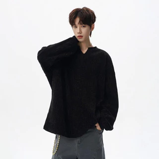 เสื้อโค้ตแขนยาวผู้ชาย ลายกระดูกปลา สไตล์วินเทจหลวม ๆ สำหรับฤดูใบไม้ผลิ ไซส์ M-3XL