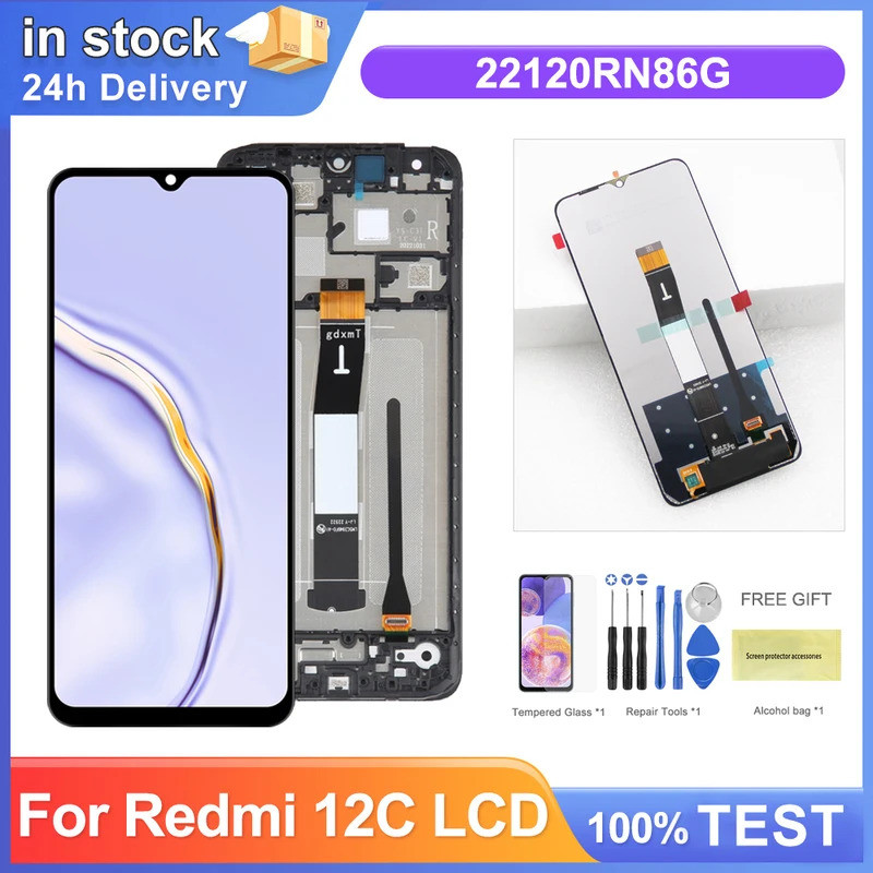 6.71 "สําหรับXiaomi Redmi 12CจอแสดงผลLCD Touch Screen Panel Digitizer AssemblyสําหรับRedmi 12Cหน้าจอ