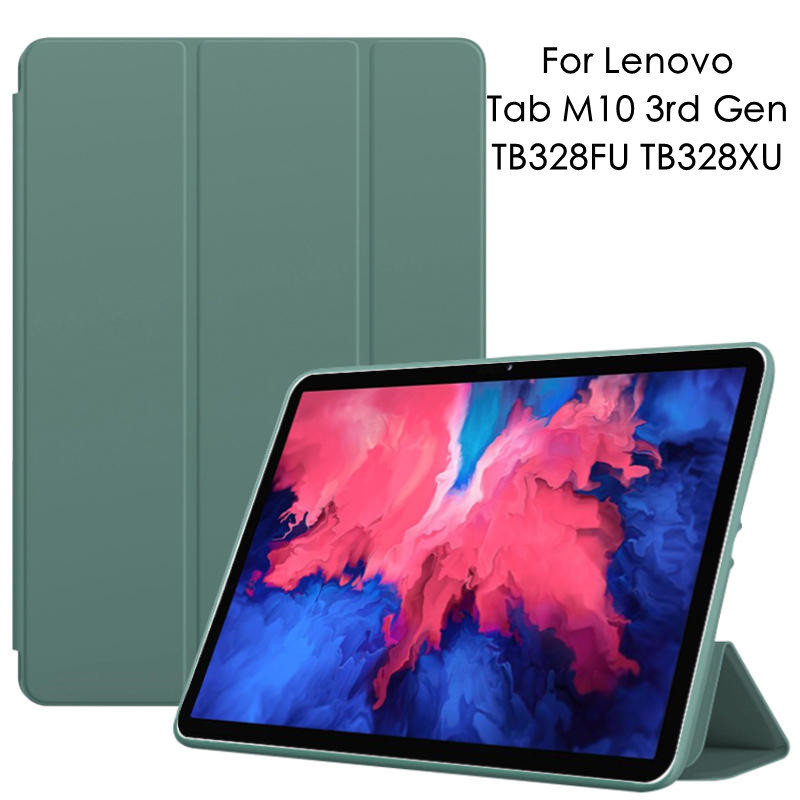 Tri-fold ซิลิคอนปกหลังสําหรับ Lenovo Tab Plus Gen 2 P12 12.7 กรณีสีทึบสําหรับ Lenovo Tab M11 2024 M10 Plus 2023 10.6 K11 Gen 2 K10 Pro 10.1 TPU แท็บเล็ตเกราะป้องกัน