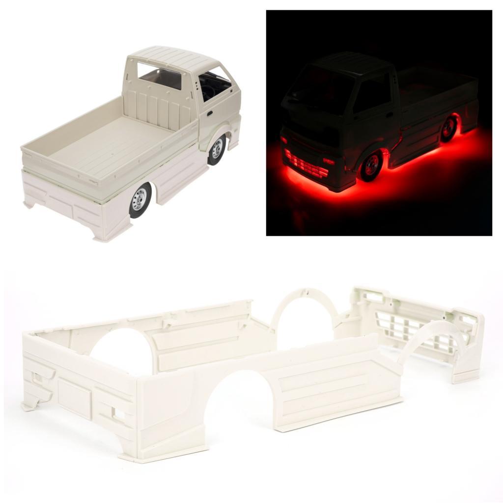 Calinodesign Dilwe RC Wide Body พร้อมไฟ LED ชุดรีโมทคอนโทรลรถขนาดใหญ่รอบสําหรับ WPL D12 รถบรรทุก