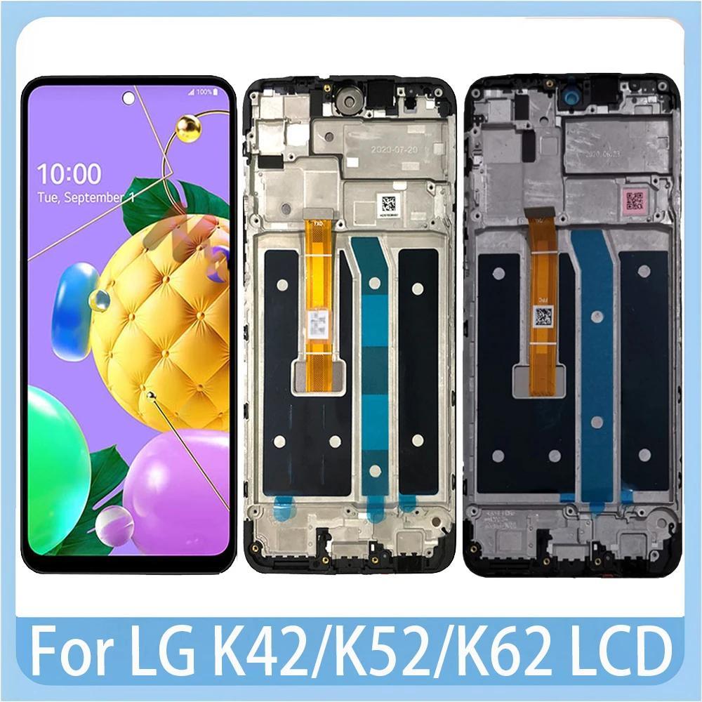 6.6 "คุณภาพสูงสําหรับ LG K62 K52 K42 จอแสดงผล LCD Touch Screen กรอบ Digitizer Assembly เปลี่ยน LG K4