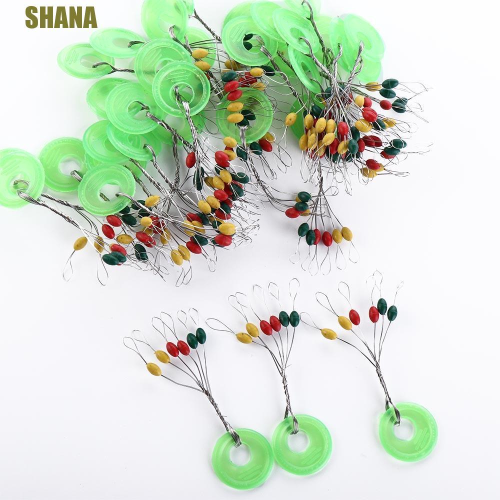 SHANA 600pcs Fishing Space Beans สายตกปลา S/M/L ตกปลา Stopper Bobber Stopper ตกปลาลอยถั่วปลาคาร์พอุป