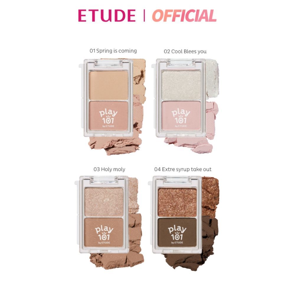 ETUDE Play101 Dual Eye Piece อีทูดี้ เพลย์101 อายแชโดว์ (1.2g)