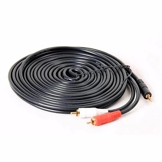 aux av สายav1ออก2 สายrca aux สาย Stereo (3.5) to AV ขาวแดง (M/MM) สายav 331a ยาว 1.5 เมตร สายต่อเข้าลำโพง สายต่อcd