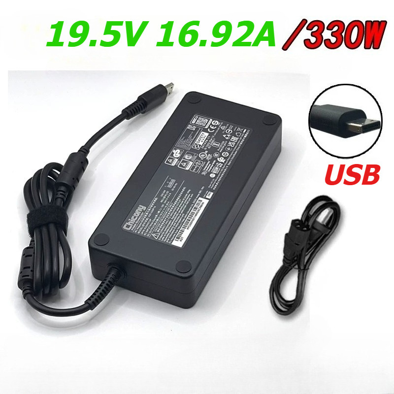 Chicony 19.5V 16.92A 330W AC Adapter Charger สําหรับ MSI Raider GE78 HX 13VH-080US GE7813080