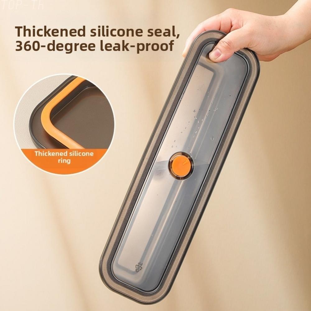 Stainless Steel Sealed Box for Pasta Noodles 32 x 9.5 x 5.5 cm Kitchen Essential
