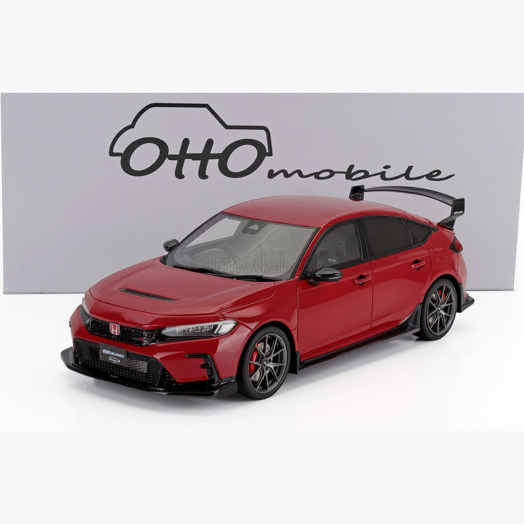 โมเดลรถยนต์เรซินสีแดง Honda Civic Type R FL5 Mugen ปี 2024 ขนาด 1/18 จาก Otto Mobile OT1165  Otto Mo