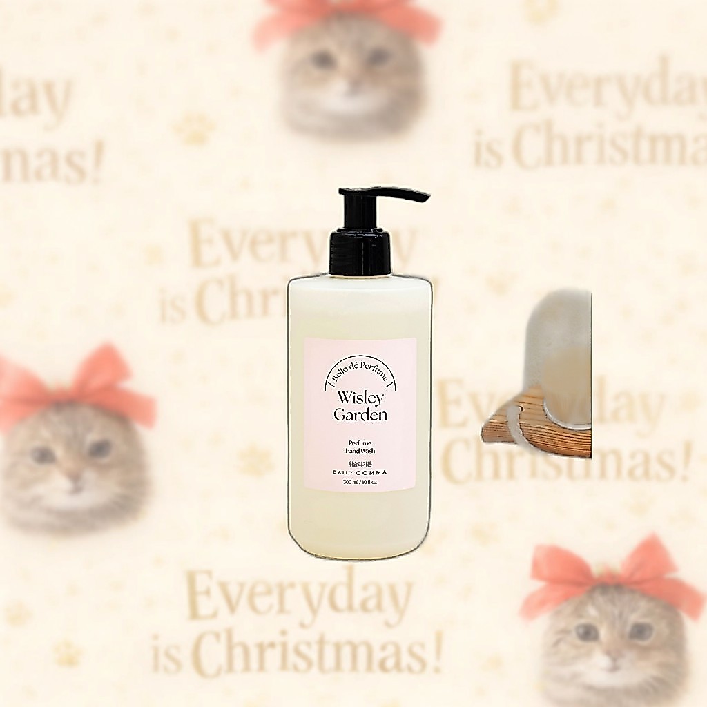 [daiso] Daily Comma Bello de Perfume Hand Wash Wisley Garden, 300ml, 1 ชิ้น / ซักมือเกาหลี / กลิ่นดอ