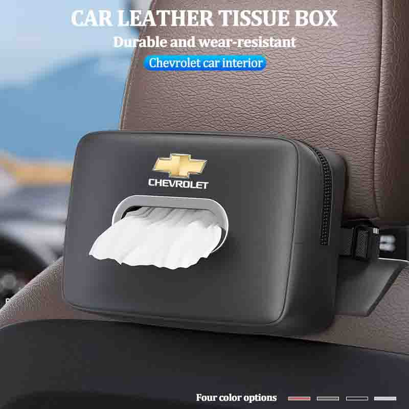 ใหม่หนังนุ่มกล่องกระดาษทิชชูรถ Sun Visor แขวนผ้าเช็ดตัวกระดาษผู้ถือกระเป๋าสําหรับ Chevrolet Spark Ca