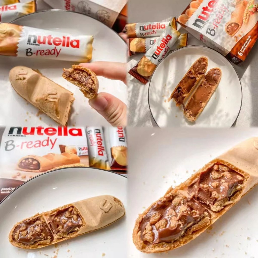 Ferrero Nengduoyi Nutella Chocolate Bar Finger Biscuit Sandwich Nutella Hazelnut Sauce ขนมนําเข้า TX