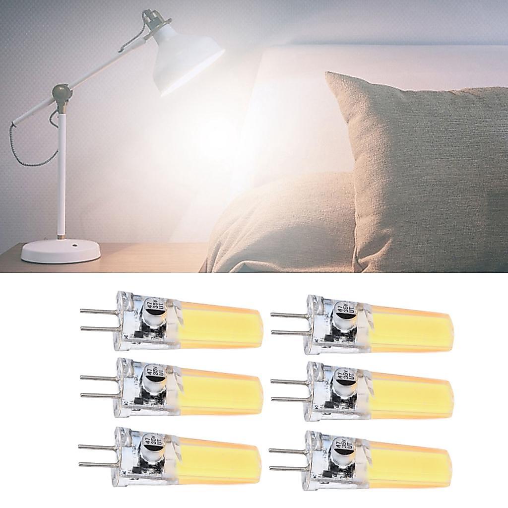 superparis Marhynchus GY6.35 หลอดไฟ LED 6 ชิ้นแสงวอร์มไวท์ซิลิโคนโคมไฟเพดาน 500lm 5 วัตต์ซังสำหรับหล