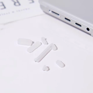 จุกปิดปลั๊กซิลิโคนกันฝุ่นพอร์ตชาร์จ For Macbook Air 13.6 15.3 Pro14 16 M1 M2 M3 M4 M5 2021-2026 Silicone Anti DustPlug