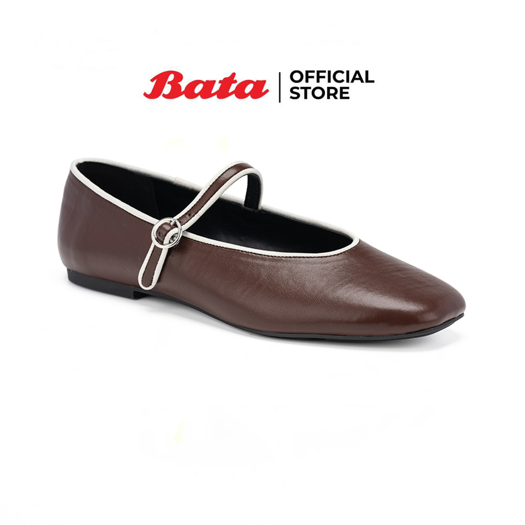 Bata บาจา รองเท้าแบบสวม ส้นแบน แฟชั่น สำหรับผู้หญิง รุ่น LONDON สีขาว 5311387 สีดำ 5316387 สีน้ำตาล 5314387
