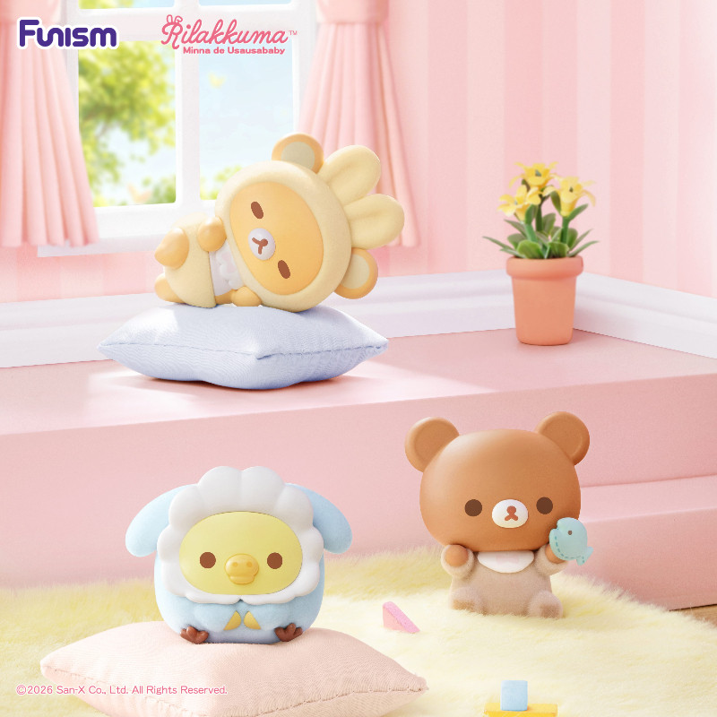 FUNISM Rilakkuma Ususababy Series กล่อง Action Figurines รูปที่ 7