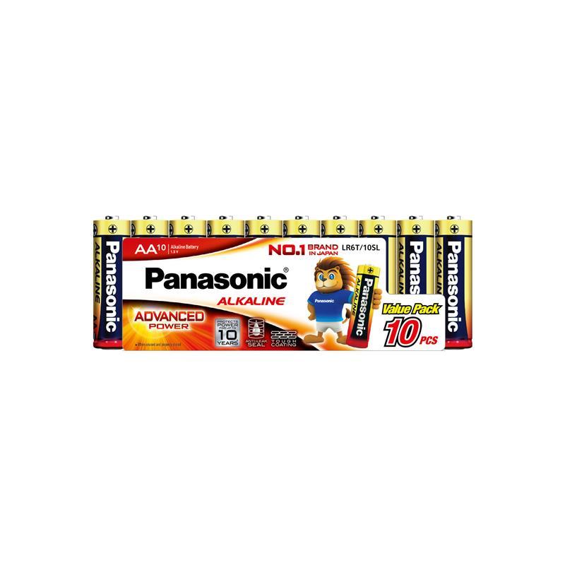 ถ่านอัลคาไลน์ AA (แพ็ค 10 ก้อน) ทอง Panasonic LR6T/10SL