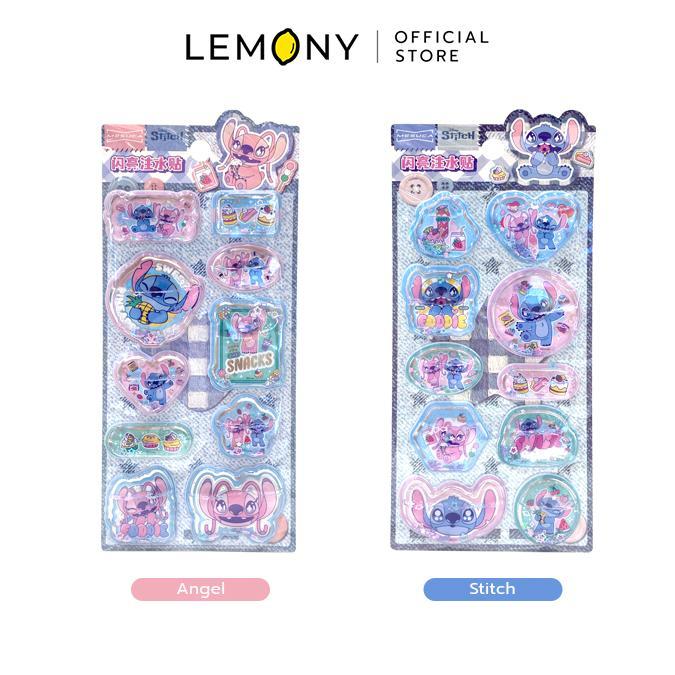 LEMONY สติกเกอร์กลิตเตอร์ ลิโล่แอนด์สติทช์ Disney Lilo & Stitch Collection