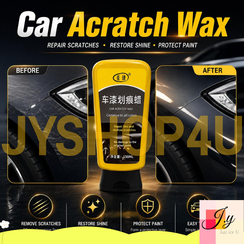 (JYSHOP4U) Car Scratch Repair Wax 150ml Auto Polishing Scratch Remover Shine Restore Wax รถติดตั้ง