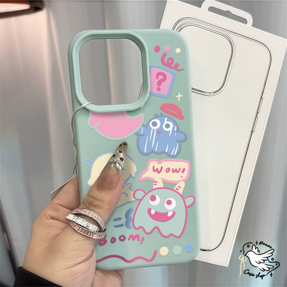 COD-ในไทย สําหรับ เคสไอโฟน 11 เคส For IPhone 13 17 16 15 12 14 Pro Max XR XS X 7 8 Plus สัตว์ประหลาดน่ารัก เคสโทรศัพท์