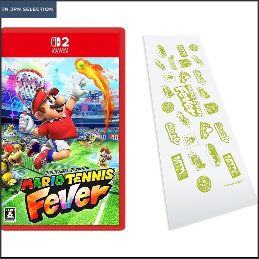 Nintendo Switch Mario Tennis Fever with Amazon Japan Exclusive Tenugui Towel Brand New Japan