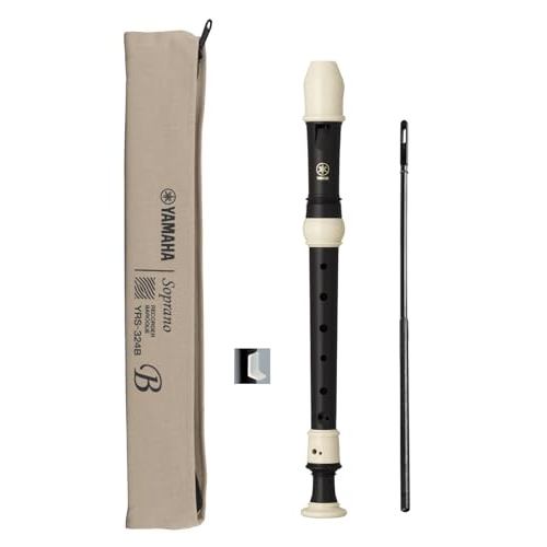 Yamaha soprano recorder YRS-324B (Baroque fingering),  ebony-look finish; includes finger rest, cleaning rod, recorder cream, cloth case, and fingering chart; made of ABS resin./From Japan /100% Authentic Guaranteed