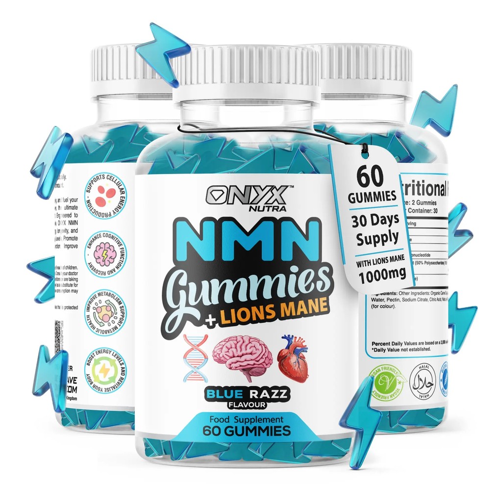 NMN Gummies พร้อมสารสกัดจากสิงโต Mane | NAD ผสมผสานกับวิตามินบี1