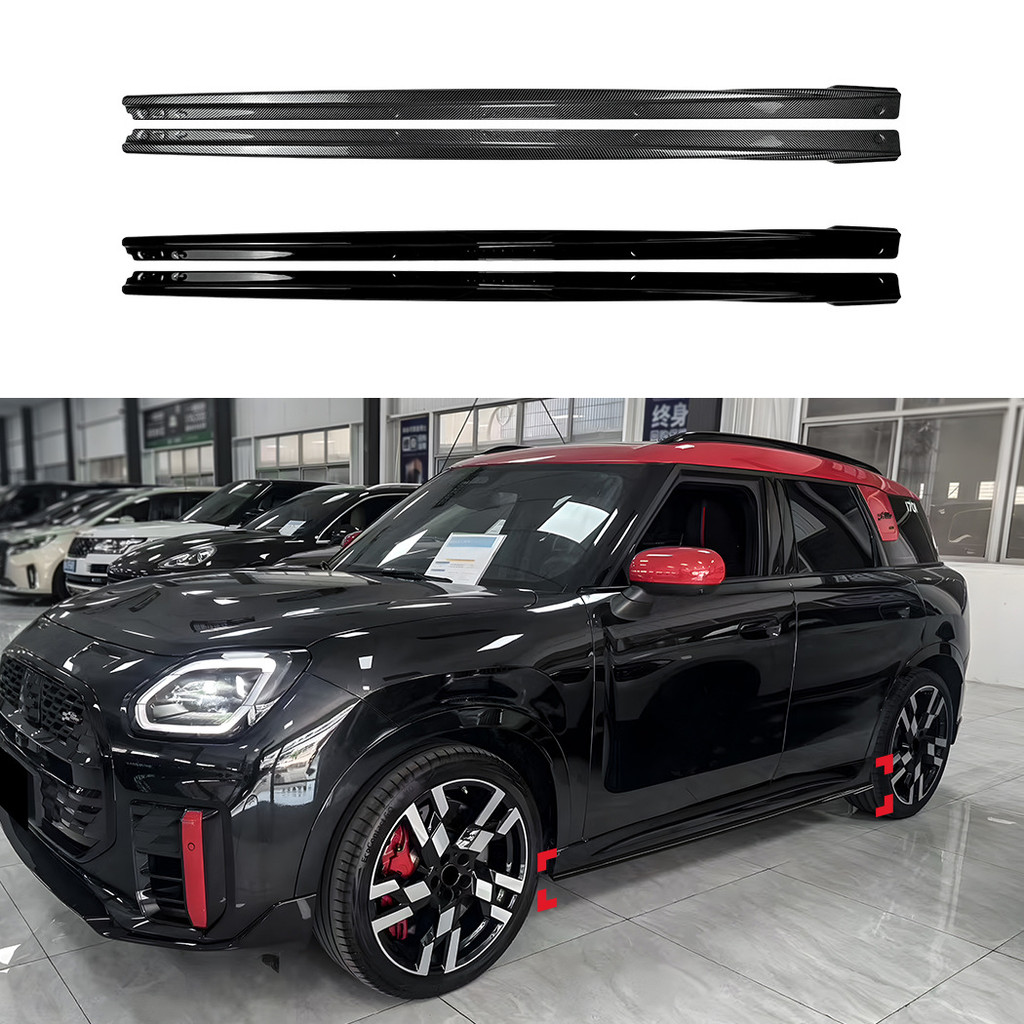 เหมาะสําหรับ Mini Mini Mini Countryman U25 2024 + สปอยเลอร์กระโปรงด้านข้างการปรับเปลี่ยนเซอร์ราวด์ขน