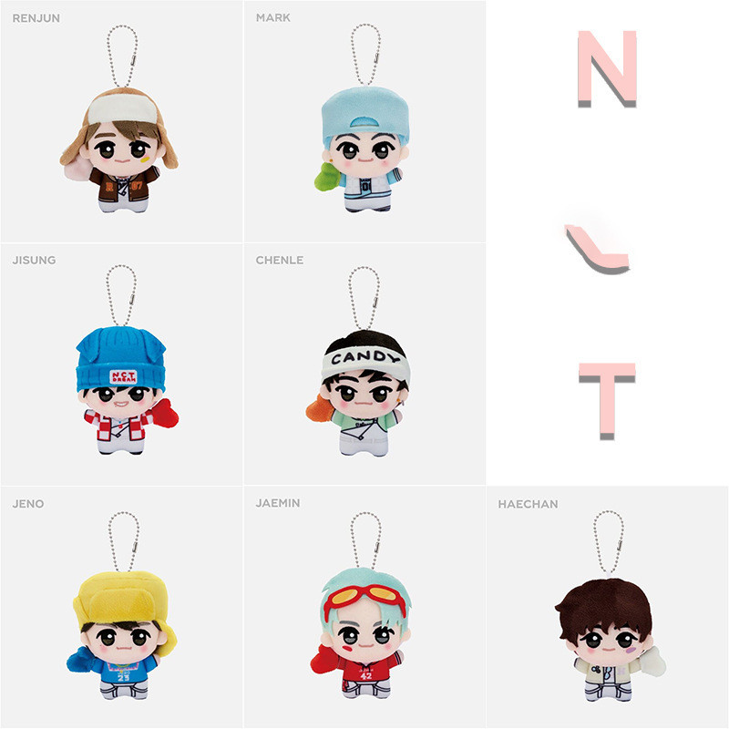 Nt dream สไตล์ใหม่โซ่ลูกปัดอะคริลิคพวงกุญแจจี้ตุ๊กตา Luo Jianmin Li Mark Park Ji Sung สินค้า