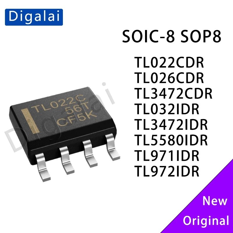 CHIP IC TL022CDR TL026CDR TL3472CDR TL032IDR TL3472IDR TL5580IDR TL971IDR TL972IDR SOIC-8 ในสต็อก QQ