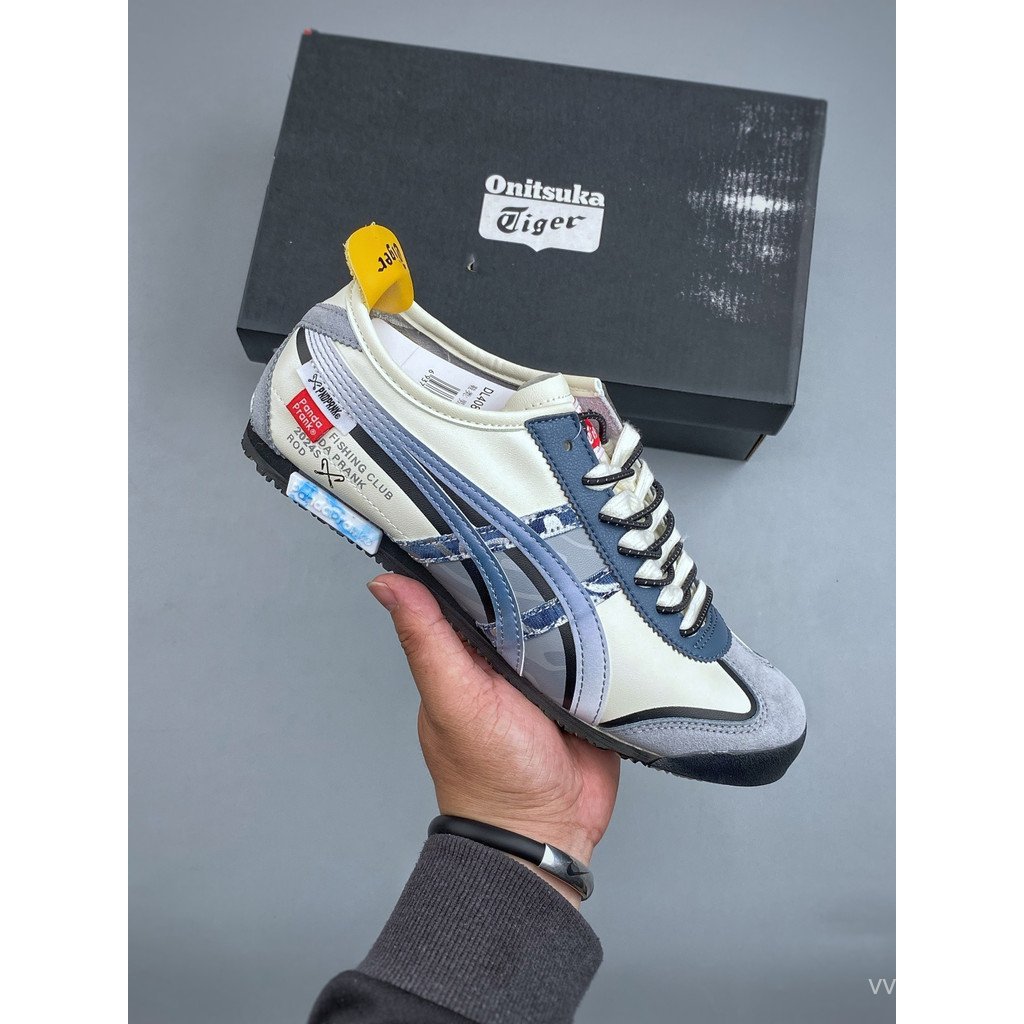 2026Asics Onitsuka Tiger รองเท้า/Onitsuka Tiger Mexico 66 รองเท้าผ้าใบรองเท้าผ้าใบ Lace-Up นักเรียน 