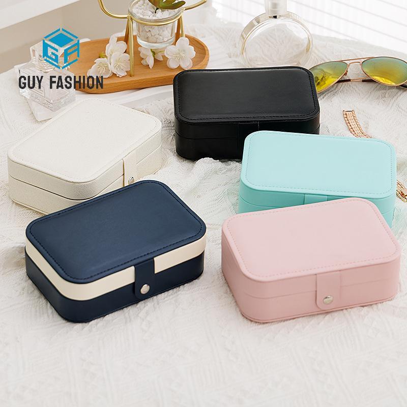 Man Fashion Simple And Portable Travel กล่องเก็บเครื่องประดับสําหรับสร้อยข้อมือต่างหู, แหวนและกระดุม