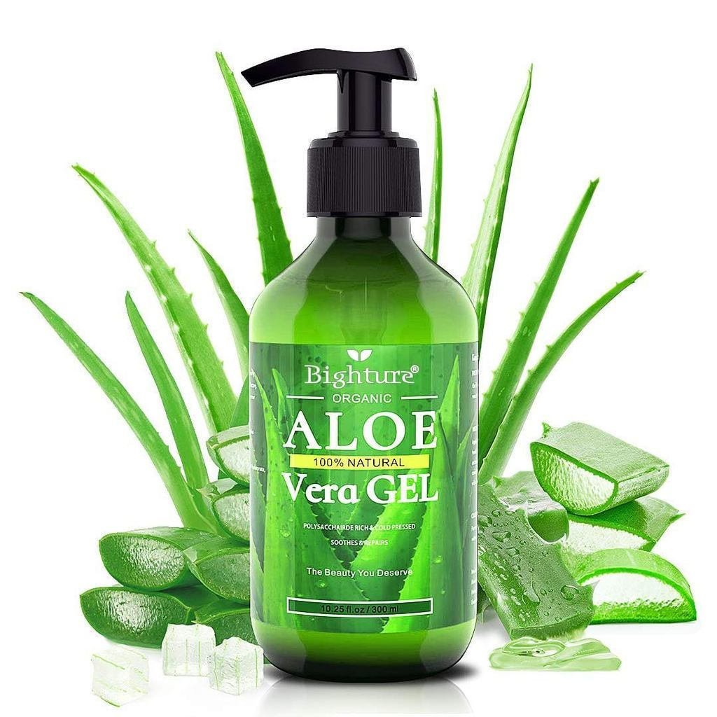 AloeVeraGel,100%AloeVerafromFreshlyCutLeaves,CareforDeeply&Rapidlyha,Firming,Afterave,SunburnRelieve
