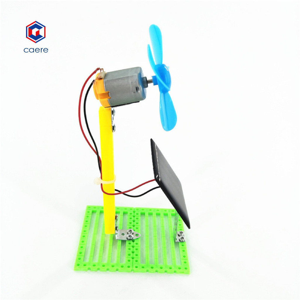(Caere) พัดลม DIY ของเล่นพลังงานแสงอาทิตย์ฟิสิกส์การทดลองวงจรมินิเด็กการศึกษาของเล่นเด็กชุดวิทยาศาสตร์