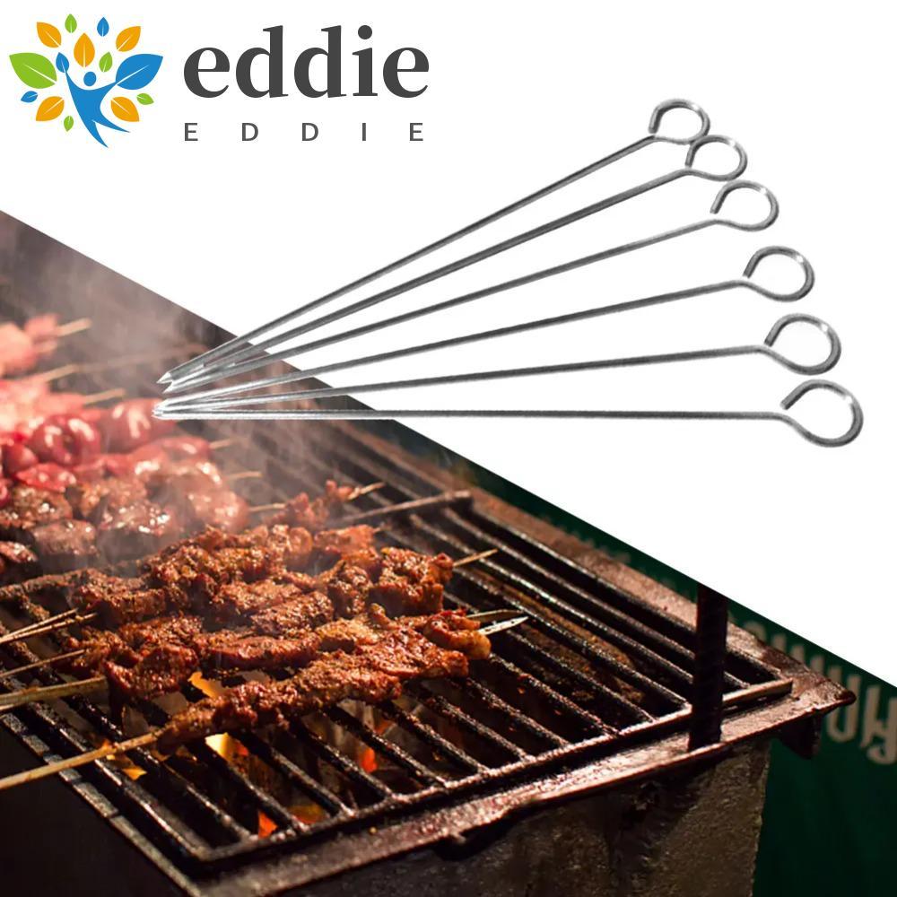 EDIE 20 ชิ้นเข็มห่านย่าง,นํามาใช้ใหม่ Kabob Skewers สแตนเลสบาร์บีคิว Skewers, BBQ เครื่องมือ 20/25/3