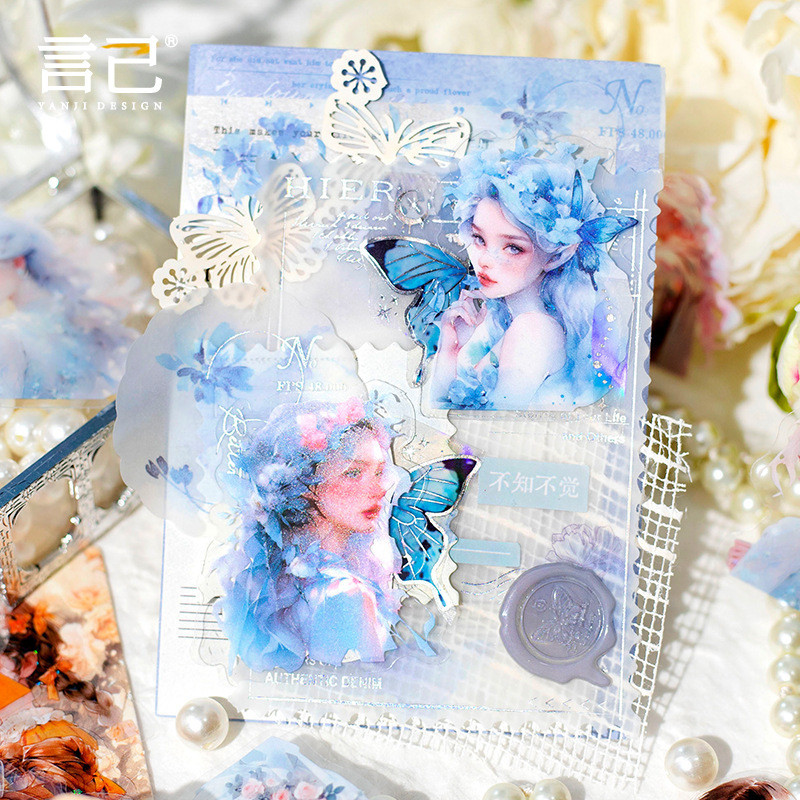 [Gongjin] The Clock Strikes Twelve Sticker Girl Pretty Girl Korean Fairy
