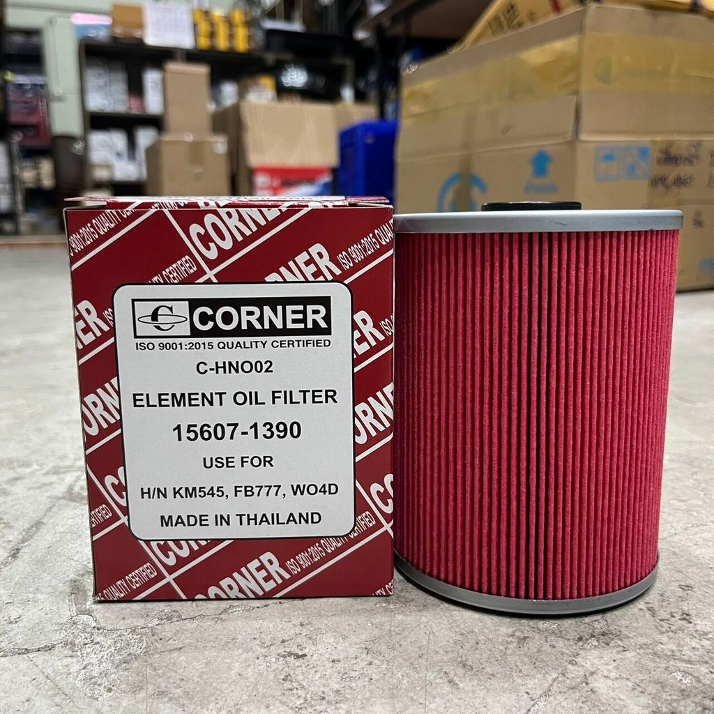 กรองเครื่อง กรองโซล่า HINO KM545 , FB777 , WO4D   ยี่ห้อ Corner กรองน้ำมันเครือง ฮีโน่ KM545,FB777,W