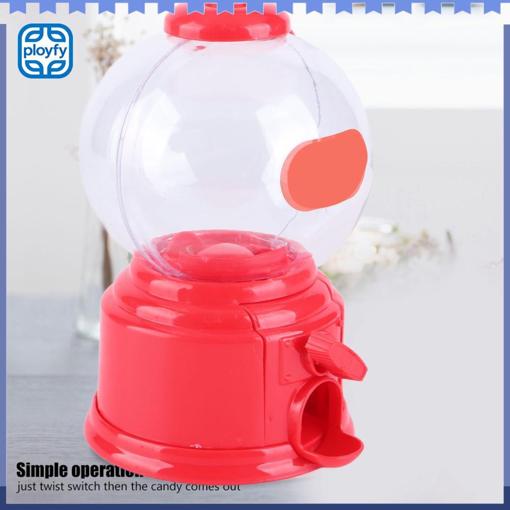 Ployfy เครื่องจ่ายขนมพลาสติก Abs มินิกระปุกออมสินสำหรับ Gumballs ถั่วลิสงขนมถั่วขนาดเล็ก (สีแดง)