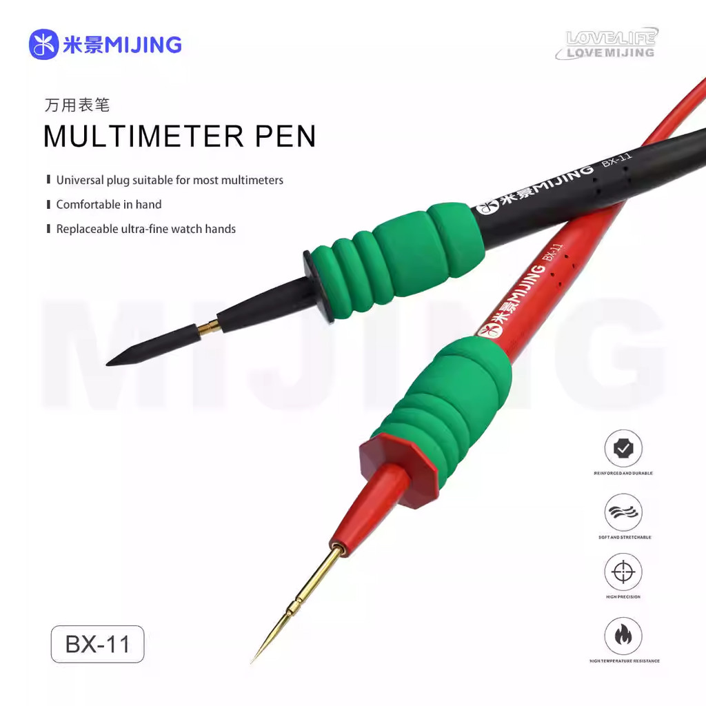 Mijing BX-11 ปากกามัลติมิเตอร์ความแม่นยําสูง Extra Hard Digital Meter Pointer Probe การตรวจจับแรงดันไฟฟ้าสากล